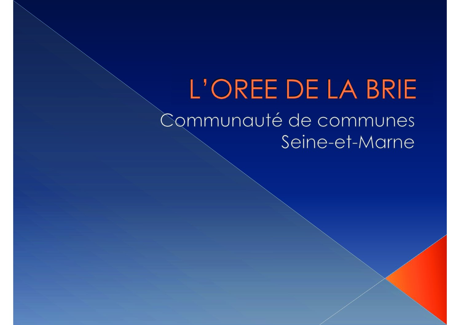 Presentation – CCOB